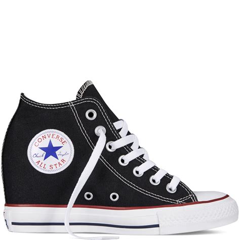 black converse wedge sneakers